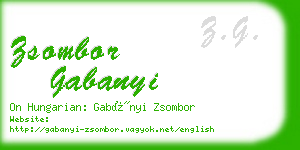 zsombor gabanyi business card